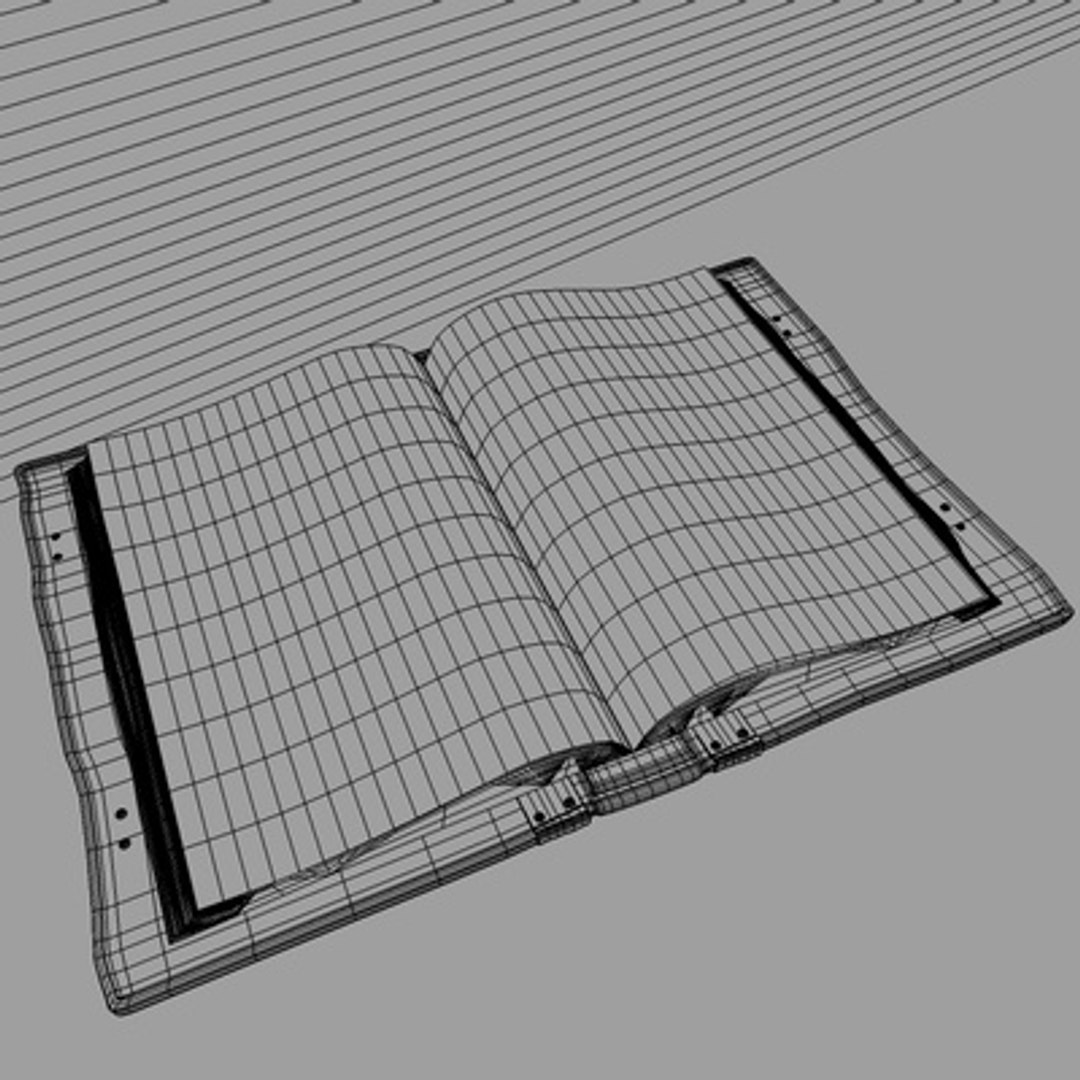 Old Book 3d Obj