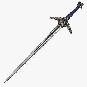 Fantasy Sword RPG European Longsword Great Sword Long Sword Claymore Two Handed Zweihander 3D model