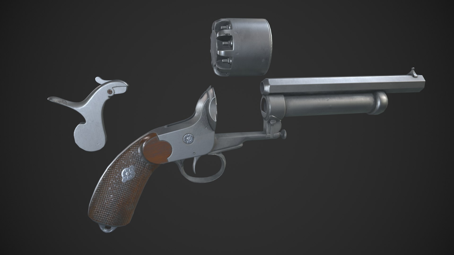 LeMat Revolver Model - TurboSquid 2272640