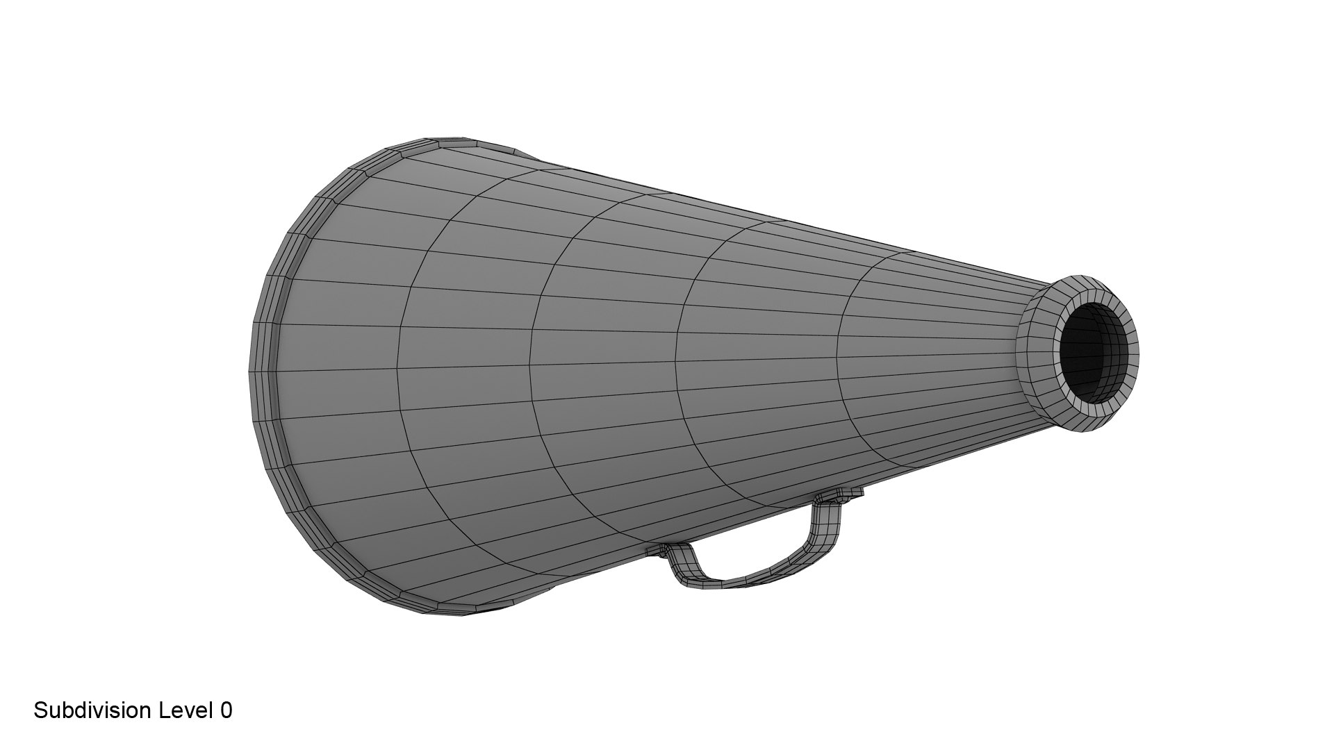 Megaphone bullhorn 3D model - TurboSquid 1621896