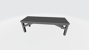 3D model bench