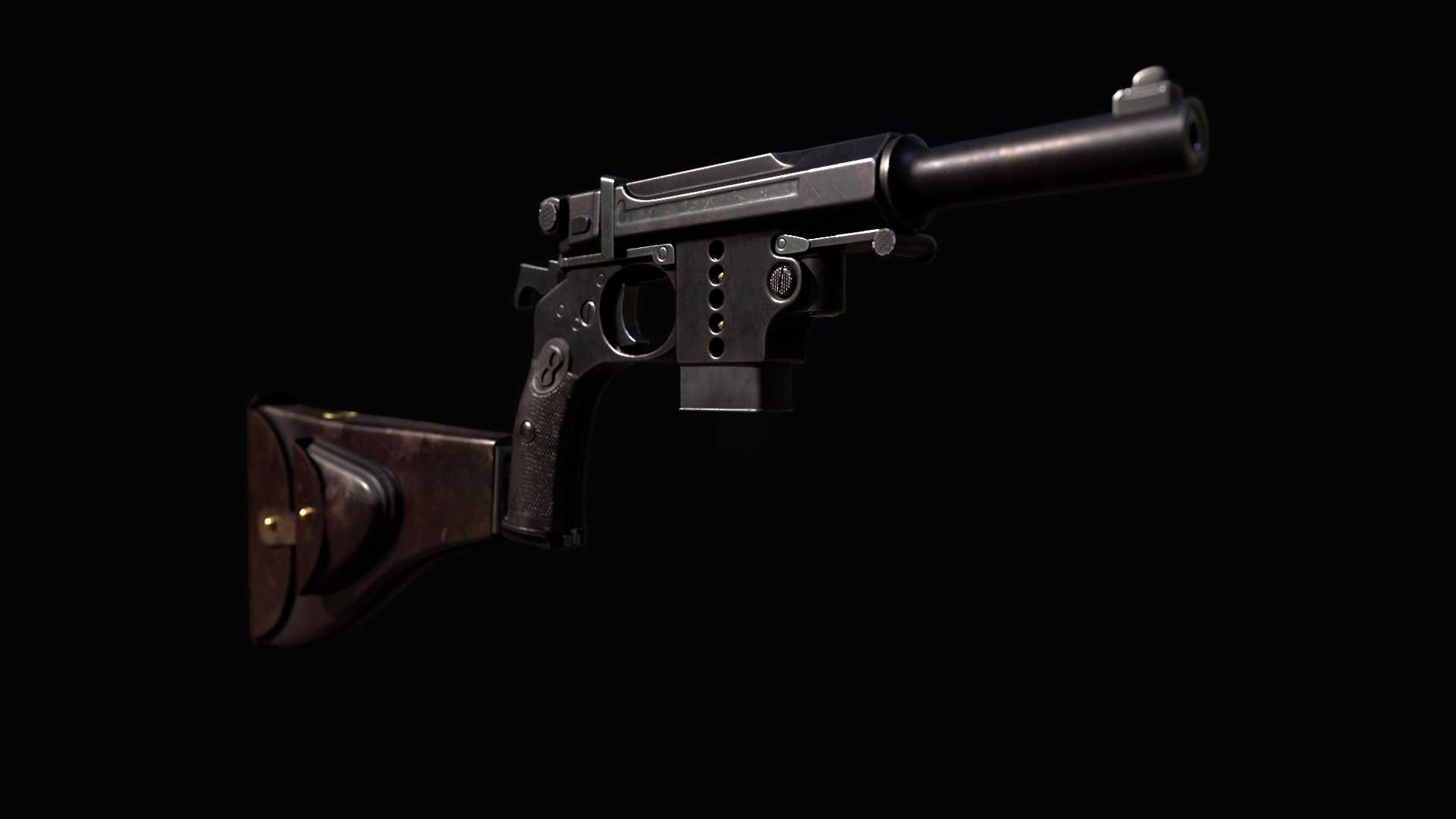 3D Bergmann No 5 Gun Model - TurboSquid 1831764