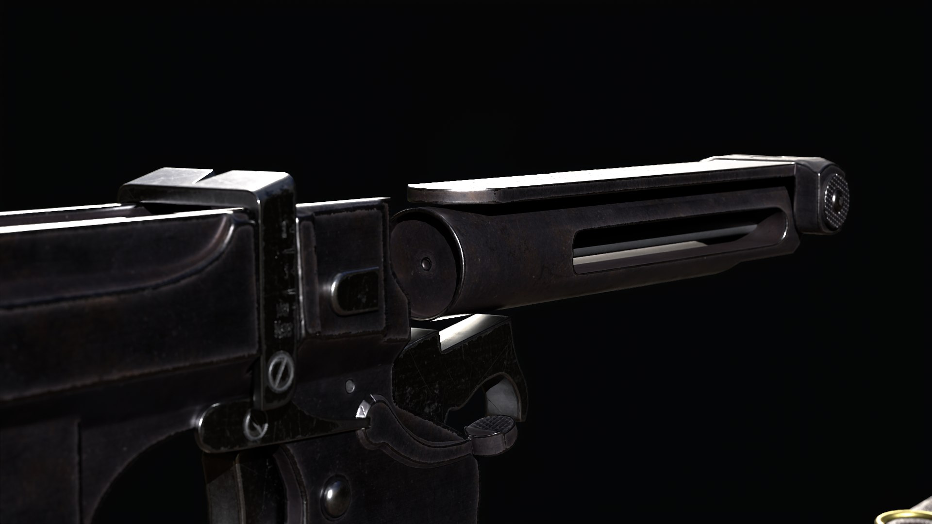 3D Bergmann No 5 gun model - TurboSquid 1831764