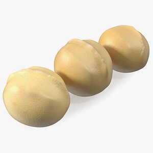 Peeled Macadamia Nuts 3D model