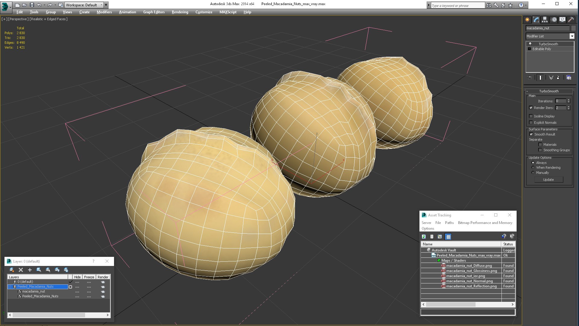 Peeled Macadamia Nuts 3D Model - TurboSquid 2179985