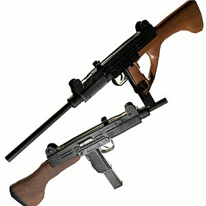 3D uzi versions imi norinco