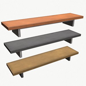 Wall shelf 3D model