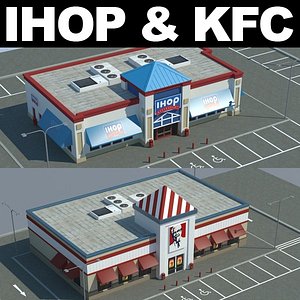 3d model ihop restaurant
