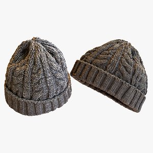 Cable Knit Hat - Knit Cap