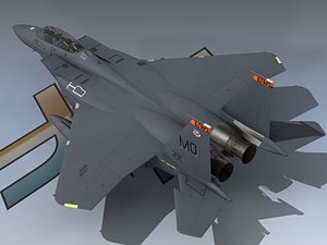 3d model f-15e strike eagle