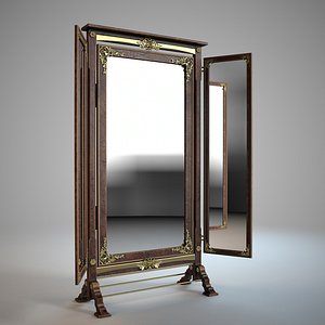 3D model antique mirror
