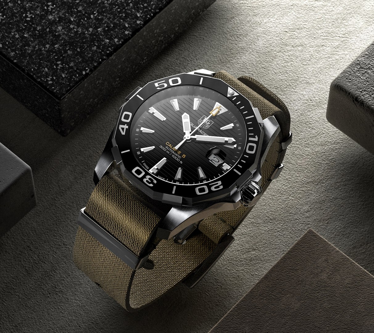 3D TAG Heuer Aquaracer Model - TurboSquid 1878115