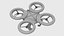 Dron cuadricóptero futurista