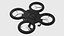 Dron cuadricóptero futurista