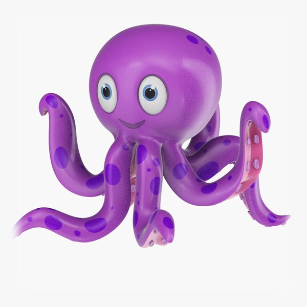 cartoon octopus 3D