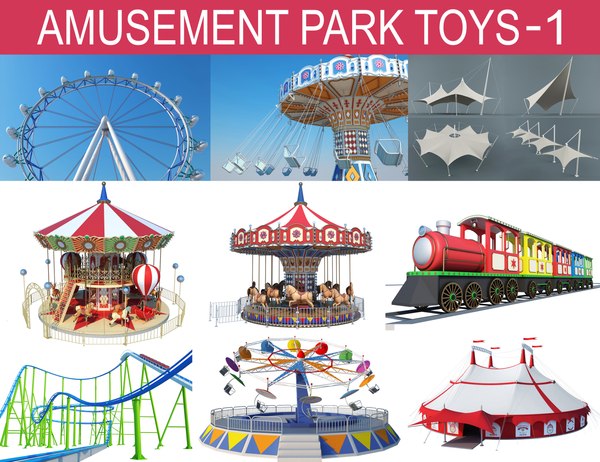 amusement park toys 3D model