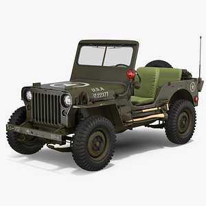 3d jeep willys 1944