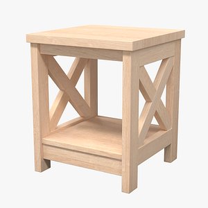 Wooden Nightstand 01