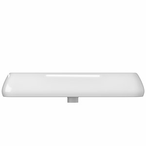 3D basin rounded rectangle shape model