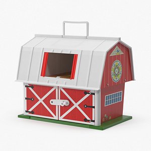 vintage fisher price barn 3d model