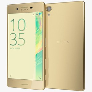 realistic sony xperia x 3d model