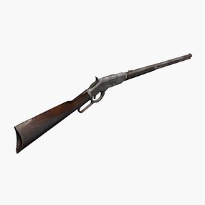 Low Poly 1876 Winchester Rifle