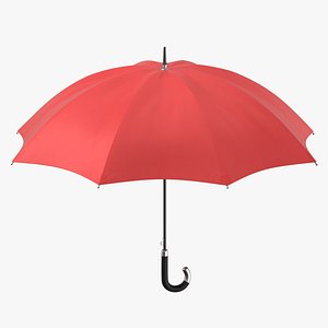 Umbrella 01 Red 3D model