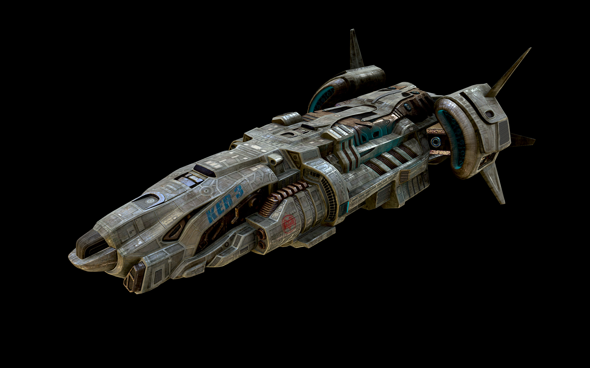 3d spaceship space model