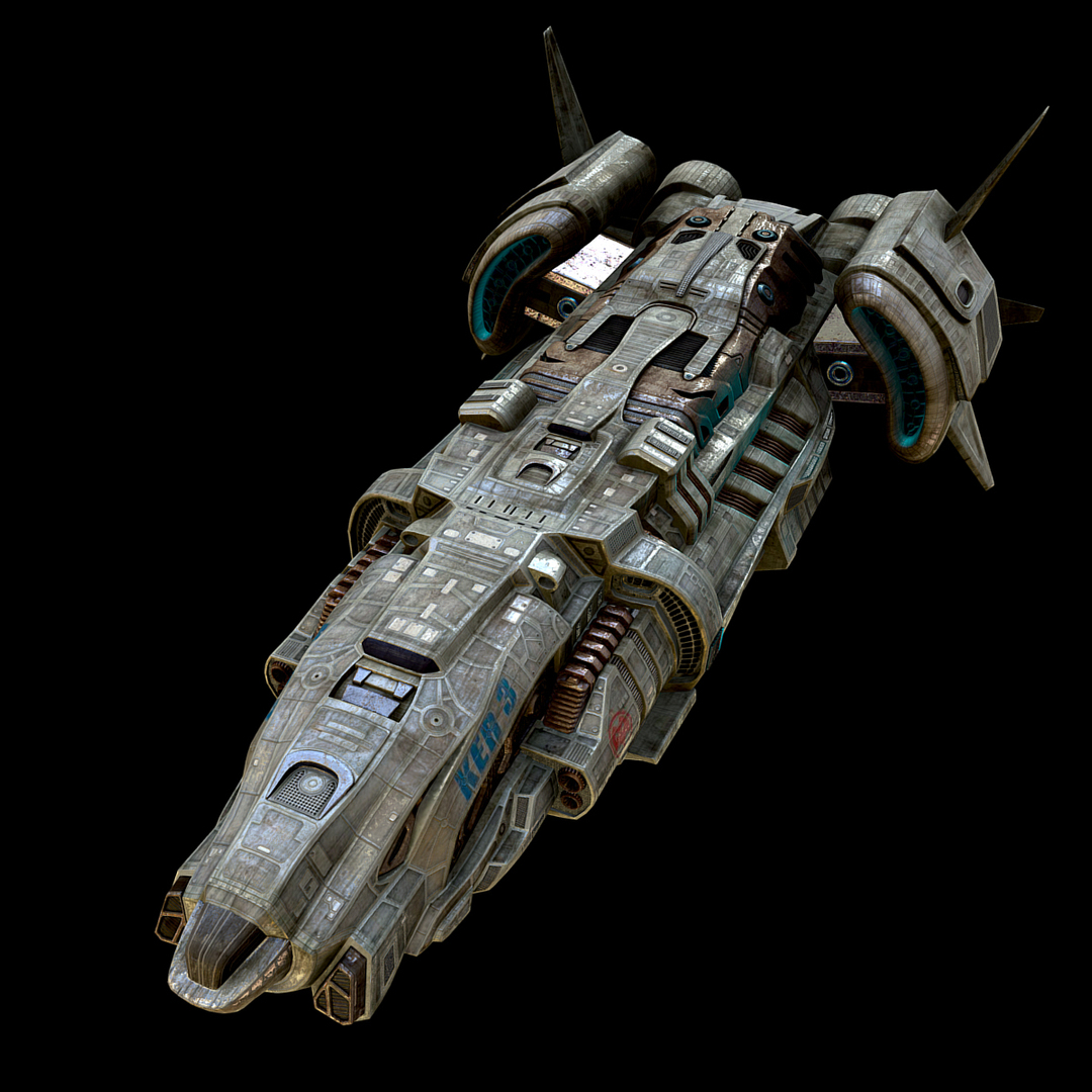 3d spaceship space model