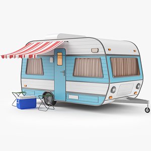 Caravan Set 3D Model 3D model