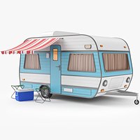 Caravan Set 3D Model