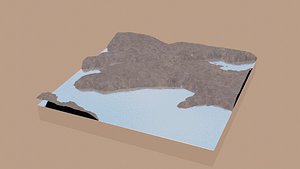 Geometry Node Dynamic Water Scene 3D model