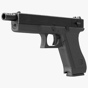 automatic pistol glock 18 3d max