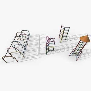 Old Playground Props Set vol.3 3D model