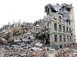 Demolished Building Ultra HD 16K
