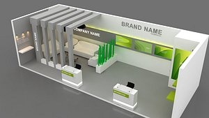 3D Pack 1- 5 Exhibition  1 Side Open