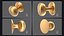 Door Knob Golden Set Collection V01