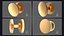 Door Knob Golden Set Collection V01