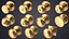 Door Knob Golden Set Collection V01