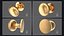 Door Knob Golden Set Collection V01