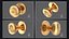 Door Knob Golden Set Collection V01