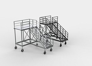 Mobile Stairs 03 3D model