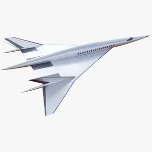 concept boeing hypersonic plane 3D model