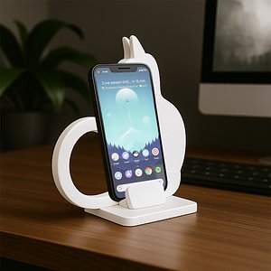Cat Phone Stand 3D print model model