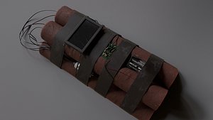 3D dynamite explosive model