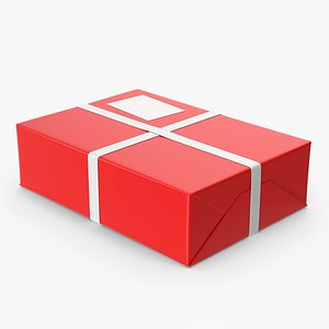 3D Red Mail Package