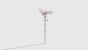 telecommunication tower with 4k pbr textures 3D model