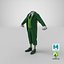 Tailcoat Suit and Shoes 2 3D model