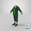 Tailcoat Suit and Shoes 2 3D model