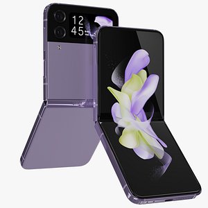 3D Samsung Galaxy Z Flip 4 Bora Purple Rigged